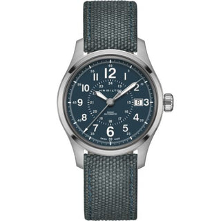 Hamilton - H70305943  Khaki Field Auto 40 Stainless Steel / Blue