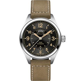 Hamilton - H70505833  Khaki Field Day Date Auto Stainless Steel / Black