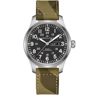 Hamilton - H70535031  Khaki Field Day Date Auto Stainless Steel / Black