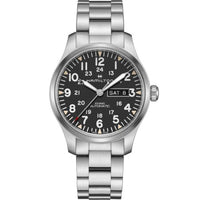 Hamilton Khaki Field Day Date Auto Stainless Steel / Grey (H70535131)