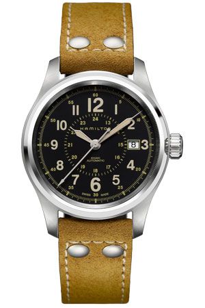 Hamilton - H70595593  Khaki Field Automatic Stainless Steel / Black