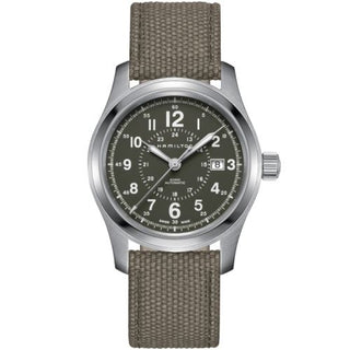 Hamilton - H70605963  Khaki Field Auto 42 Stainless Steel / Green