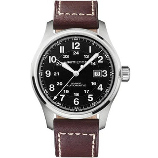 Hamilton - H70625533  Khaki Field Officer Automatic 44 Stainless Steel / Black