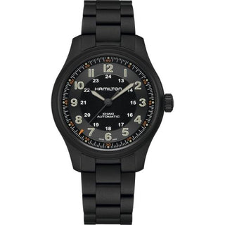 Hamilton - H70665130  Khaki Field Titanium Auto 42 PVD / Black / Bracelet