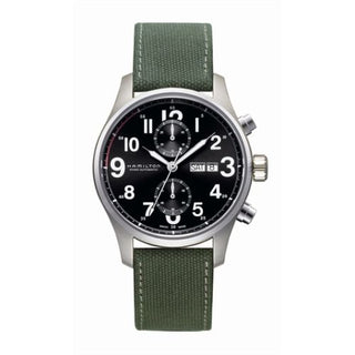 Hamilton - H71716333  Khaki Officer Auto Chrono