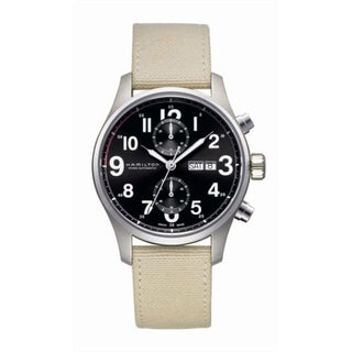 Hamilton - H71716933  Khaki Officer Auto Chrono