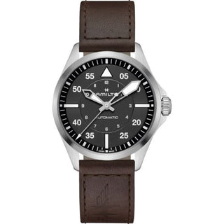 Hamilton - H76305530  Khaki Aviation Pilot Auto 39 Stainless Steel / Black