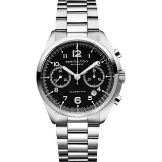 Hamilton - H76416135  Khaki Pilot Pioneer Auto Chrono Black / Bracelet