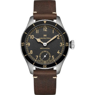 Hamilton - H76719530  Khaki Pilot Pioneer 43 Stainless Steel / Black