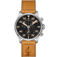 Hamilton Khaki Aviation Converter Auto Chrono Stainless Steel / Black (H76722531)