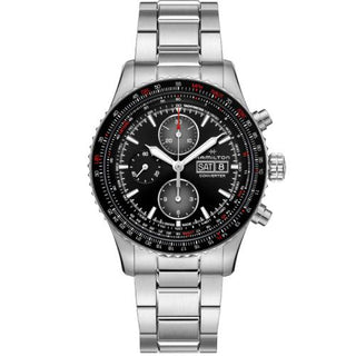 Hamilton - H76726130  Khaki Aviation Converter Auto Chrono Stainless Steel / Black / Bracelet