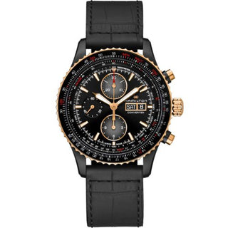 Hamilton - H76736730  Khaki Aviation Converter Auto Chrono PVD / Rose Gold / Black