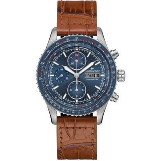 Hamilton - H76746540  Khaki Aviation Converter Auto Chrono Stainless Steel / Blue