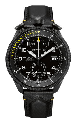 Hamilton - H76786733  Khaki Pilot Takeoff Auto Chrono