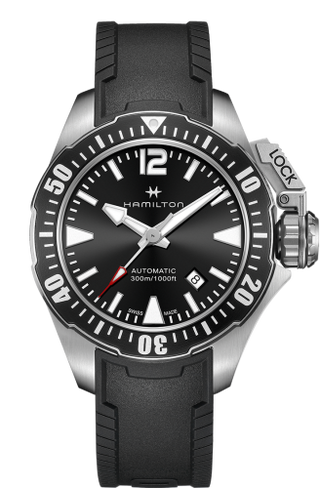 Hamilton - H77605335  Frogman Auto 42 Stainless Steel / Black Rubber