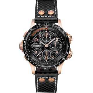 Hamilton - H77696793  Khaki Aviation X-Wind Auto Chrono Red Gold / Carbon