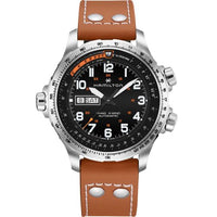 Hamilton Khaki Aviation X-Wind GMT Chrono Quartz Stainless Steel / Black / Rubber (H77755533)