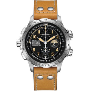 Hamilton - H77796535  Khaki Aviation X Wind Day Date Auto Chrono Lion Stainless Steel / Black