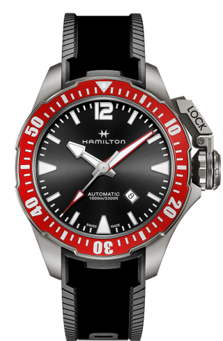 Hamilton - H77805335  Frogman Auto 46 Titanium / Black