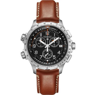 Hamilton - H77912535  Khaki Aviation X-Wind GMT Chrono Quartz Stainless Steel / Black