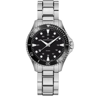 Hamilton - H82201131  Khaki Navy Scuba Quartz 37 Stainless Steel / Black / Bracelet