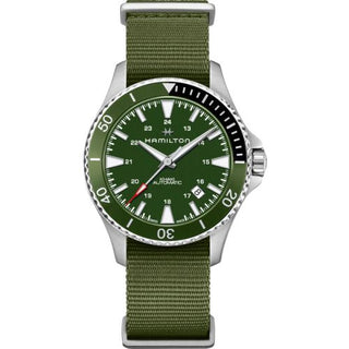 Hamilton - H82375961  Khaki Navy Scuba Auto Stainless Steel / Green