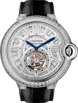 Cartier - HPI00586  Ballon Blue de Cartier 46 Flying Tourbillon White Gold / Diamond