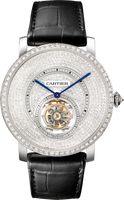 Cartier Rotonde de Cartier Flying Tourbillon White Gold / Silver (HPI00592)