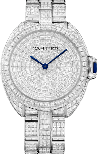 Cartier - HPI00937  Clé de Cartier 41 White Gold / Rivière