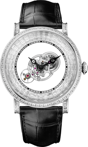 Cartier - HPI01073  Rotonde de Cartier Astromystérieux Platinum / Baguette