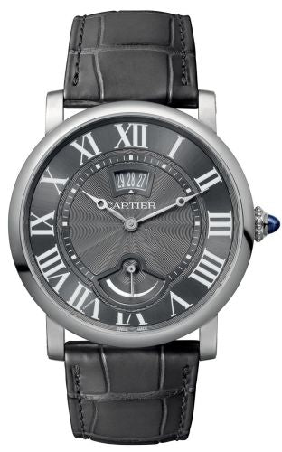 Cartier - W1556253  Rotonde de Cartier Calendar Aperture and Power Reserve White Gold / Grey