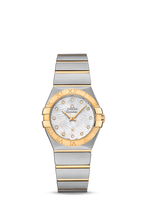 Omega Constellation Co-Axial 27 Brushed Red Gold / Diamond / Diamond Moon (123.20.27.60.55.008)