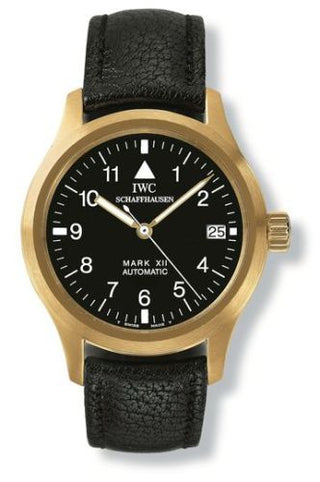 IWC - IW3241-03  Pilot's Watch Mark XII Yellow Gold / Black / Strap