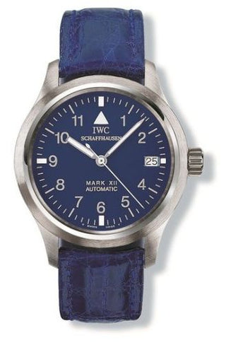 IWC - IW3241-07  Pilot's Watch Mark XII Platinum / Blue / Strap