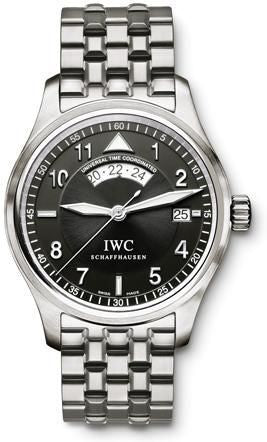 IWC - IW3251-06  Pilot's Watch Spitfire UTC Stainless Steel / Black / Bracelet