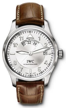 IWC - IW3251-07  Pilot's Watch Spitfire UTC Stainless Steel / Silver / Strap