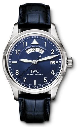 IWC - IW3251-09  Pilot's Watch Spitfire UTC Stainless Steel / Silver / Strap