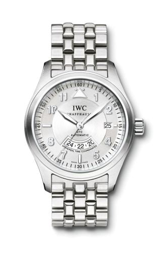 IWC - IW3251-12  Pilot's Watch Spitfire UTC Stainless Steel / Silver / Bracelet