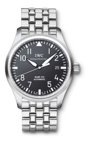 IWC - IW3255-04  Pilot's Watch Mark XVI Stainless Steel / Black / Bracelet