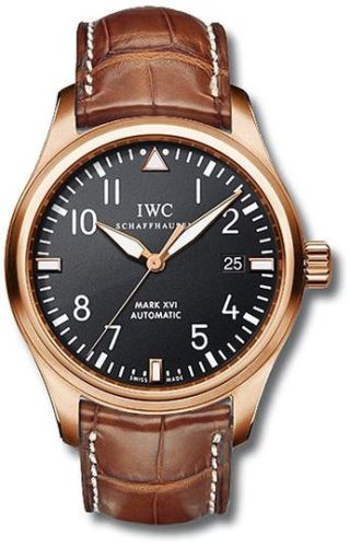 IWC - IW3255-15  Pilot's Watch Mark XVI Rose Gold / Black / Mercer