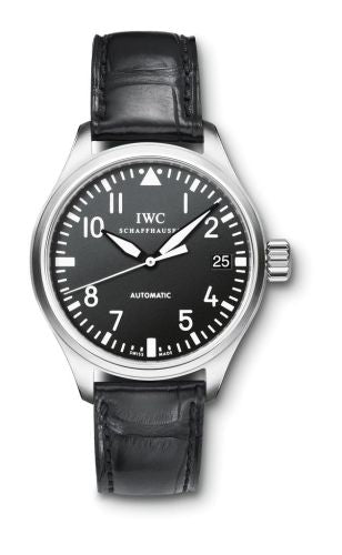 IWC - IW3256-01  Pilot's Watch Midsize / Black Alligator