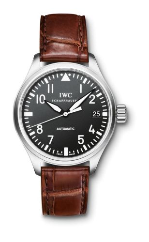 IWC - IW3256-04  Pilot's Watch Midsize / Brown Alligator