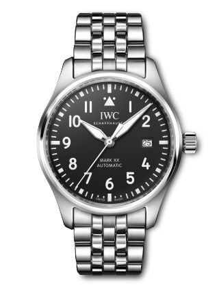 IWC - IW3282-02  Pilot's Watch Mark XX Stainless Steel / Black / Bracelet