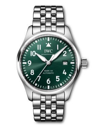 IWC - IW3282-06  Pilot's Watch Mark XX Stainless Steel / Green / Bracelet