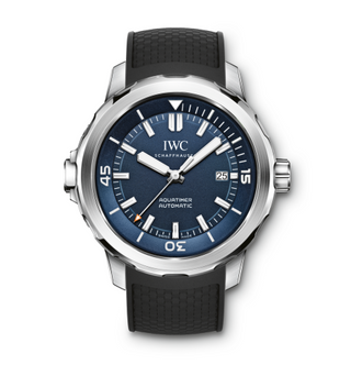 IWC - IW3290-05  Aquatimer Automatic Stainless Steel / Blue / Rubber / Expedition Jacques-Yves Cousteau