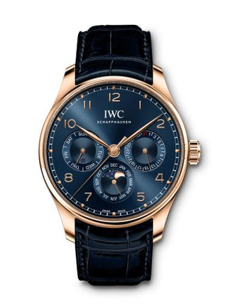 IWC - IW3442-05  Portugieser Perpetual Calendar 42 Red Gold / Blue / Boutique Edition