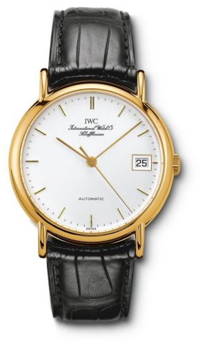 IWC - IW3513-01  Portofino Automatic Yellow Gold / White / Strap