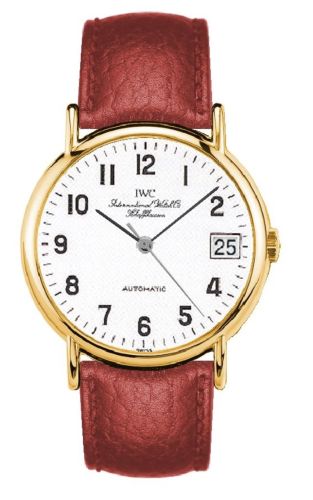 IWC - IW3513-36  Portofino Automatic Yellow Gold / White - Railroad / Strap