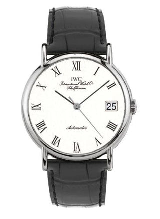 IWC - IW3513-41  Portofino Automatic Stainless Steel / White - Roman / Strap