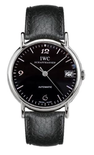 IWC - IW3513-42  Portofino Automatic Stainless Steel / Black - Breguet / Strap